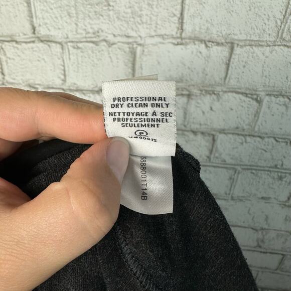 Diane von Furstenberg Gray Pants Slim Trousers Stretch Viscose Charcoal 6 - Picture 6 of 8